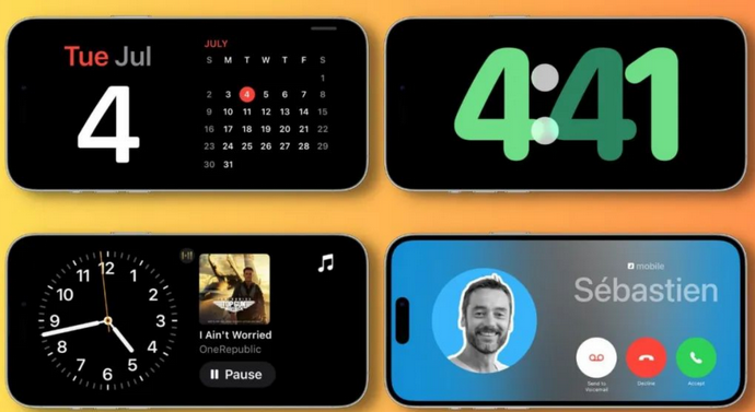 鹤岗苹果手机维修分享iOS17横屏充电待机显示有什么好处 