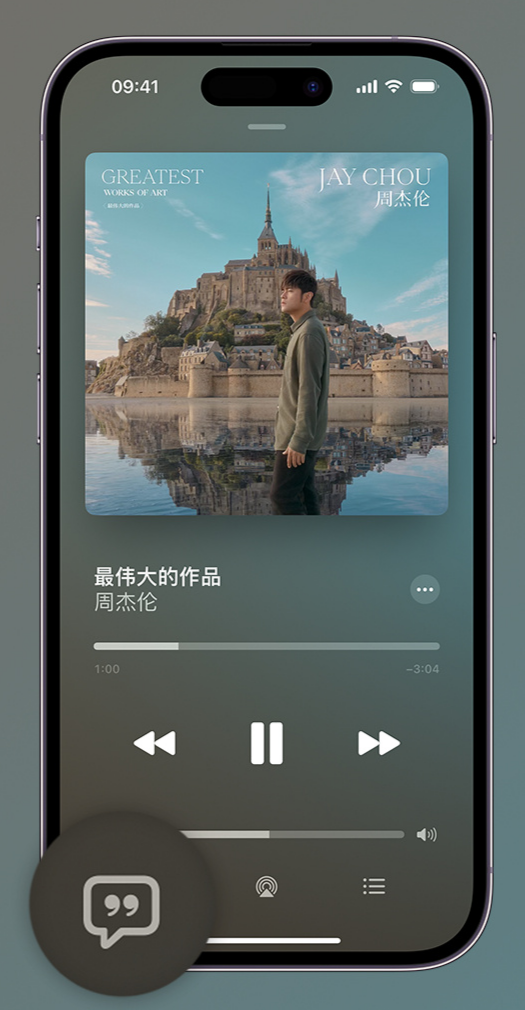 鹤岗iphone维修分享如何在iPhone上使用Apple Music全新唱歌功能 